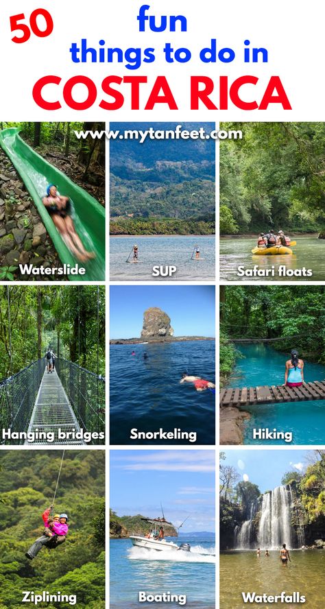 The ultimate bucket list for Costa Rica: http://mytanfeet.com/activities/50-activities-things-to-do-in-costa-rica/ Costa Rica With Kids, Costa Rica Travel Guide, Costa Rica Beaches, Family Vacation Spots, Visit Costa Rica, Ultimate Bucket List, Caribbean Culture, Costa Rica Vacation, Seek Adventure