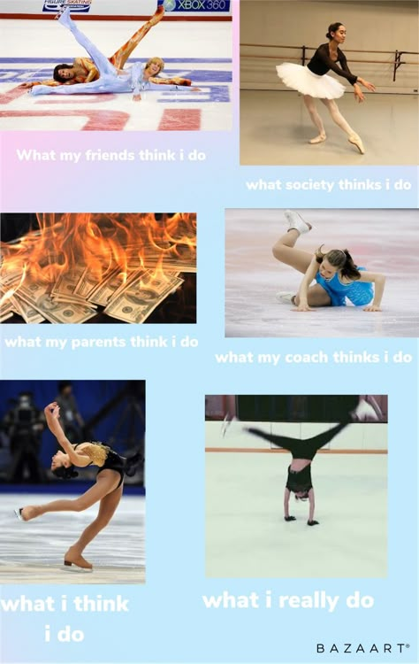 Off Ice Training Figure Skating Flexibility, Figure Skating Off Ice, Figure Skating Problems, Ice Skating Funny, Ice Skating Beginner, Skater Core, Ice Skating Quotes, Figure Skating Funny, Figure Skating Reality