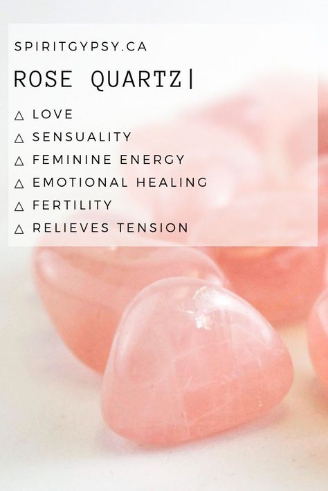 7bb060764a818184ebb1cc0d43d382aa Spiritual Crystals, Gemstone Meanings, Crystal Therapy, Crystal Healing Stones, Crystal Magic, Rose Quartz Gemstone, Crystal Meanings, Chakra Crystals, Rose Quartz Crystal