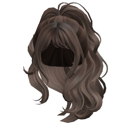 Hair Roblox Girl, Brown Hair Roblox, Voluminous Ponytail, Roblox Hair, Create An Avatar, Brown Girl, Free Hair, Ponytail Hairstyles, Hair Accessory