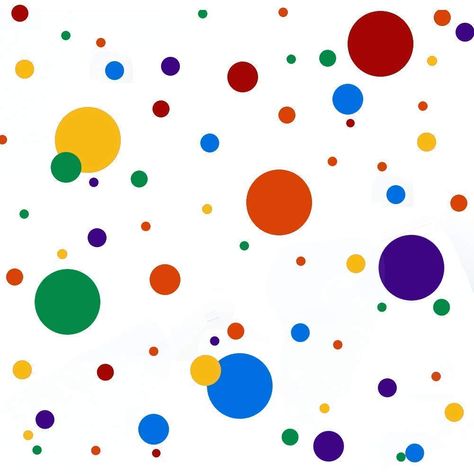 Color Dots, Polka Dot Decor, Polka Dot Theme, Diy Wall Decals, Rainbow Wall Decal, Polka Dot Wall Decals, Polka Dot Walls, Nursery Wall Stickers, Peel And Stick Vinyl