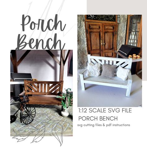 Excited to share the latest addition to my #etsy shop: SVG Dollhouse Miniature Patio Bench / Cricut / Laser Cut Files ~ Mini Wooden Chevron Porch Bench Seat ~ Instant DIGITAL Download https://etsy.me/3qrV7Cn Front Porch Bench, Porch Bench, Glue Painting, Easy Build, Patio Bench, Crib Sets, Dollhouse Kitchen, Cricut Creations, Bench Seat