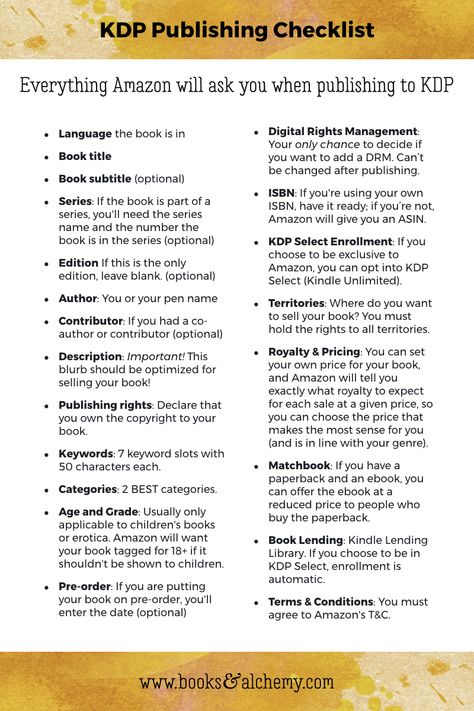 Steps To Publishing A Book, Publish Journal On Amazon, Amazon Publishing Tips, Amazon Self Publishing, How To Publish A Journal On Amazon, How To Self Publish On Amazon, Kindle Publishing Passive Income, Self Publishing Checklist, How To Publish Your Own Book