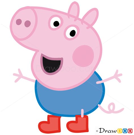 Pepa Pig Drawing, George From Peppa, Peppa Pig Painting, Peppa Pig Pinata, Tortas Peppa Pig, Peppa Pig Drawing, Peppa Pig Pictures, Peppa Pig House, George Peppa