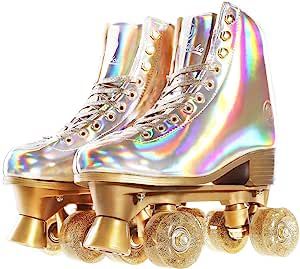 Roller Quad, Roller Derby Skates, Derby Skates, Skate Fits, Quad Roller Skates, Holographic Gold, Quad Skates, Roller Skate, Roller Skates