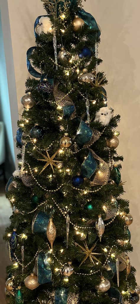 Starry Christmas Tree, Moon And Stars Christmas Tree, Celestial Christmas Tree, Moon Christmas Tree, Christmas Tree Collection, Christmas Trees, Christmas Decor, Trees, Christmas Decorations