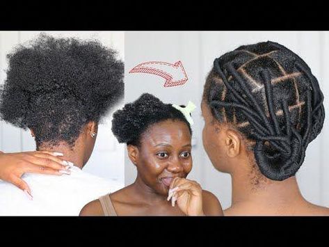 4C Hair Breakage! She Asked To Cut It ALL Off and I did African Threading To Fix It - YouTube Thread Braids African, African Thread Hairstyles, Thread Styles For Natural Hair, African Hair Threading Hairstyles, Thread Hairstyles African Hair Natural, Threading Hairstyles African Hair, African Threading Natural Hair, African Threading Hairstyles, Natural Hair Breakage