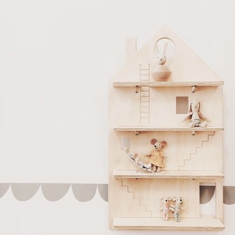 Fun furniture for children's rooms | Sian Zeng Blog — Sian Zeng House Shaped Shelf, Daycare Decor, Play Corner, Plywood Design, Diy Kids Furniture, Christmas Tree Star Topper, Tiny Room, House Shelves, Kids Playhouse