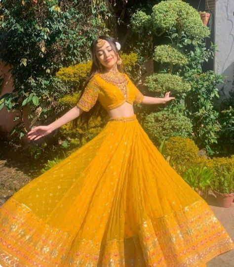 He Hit Me, Like My Father, Haldi Outfits, Girl Aesthetics, Lehenga Designs Simple, Traditional Indian Dress, Stylish Dpz, Desi Fashion Casual, Indian Dresses Traditional