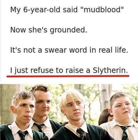 #Lol #Funny #Slytherin #HarryPotter Slytherin Crafts, Houses In Harry Potter, Hungarian Horntail, Draco Malfoy Funny, The Hogwarts Houses, Slytherin Funny, Harry Potter Print, Funny Harry Potter Jokes, Harry Potter Puns