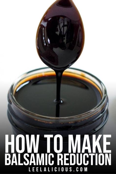 Learn how to make Balsamic Reduction with this simple method. It is a wonderful condiment that can add a completely new level of deliciousness to a range of savory and also sweet dishes. Basalmic Reduction, Balsamic Reduction Sauce, Balsamic Reduction Recipe, Insulin Resistance Diet Recipes, Diy Salad Dressing, Balsamic Glaze Recipes, Maple Balsamic, Holistic Health Remedies, Balsamic Reduction