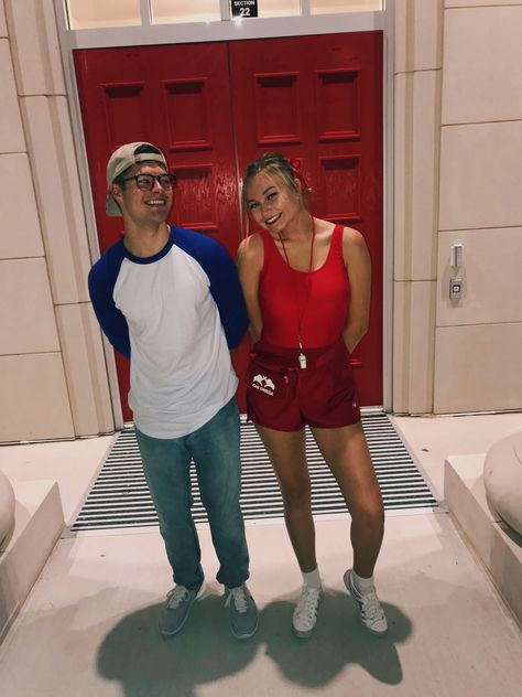 Halloween Wendy and Squints Sandlot Costume Sandlot Lifeguard Costume, Squints Sandlot Costumes, Squints And Wendy Costume, Squints Costume, Squints Sandlot, Sandlot Costume, Squints And Wendy, Wendy Costume, Lifeguard Costume