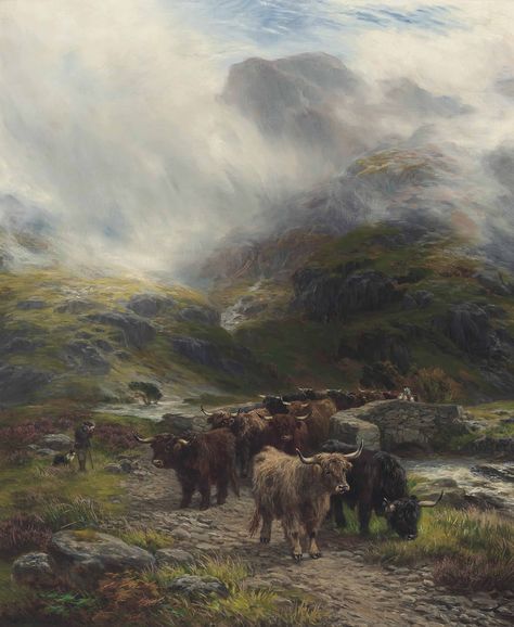 Scottish Painting, Victorian Paintings, Digital Art Gallery, Coban, Scottish Art, Scottish Artists, Scottish Landscape, Realistic Paintings, Great Paintings