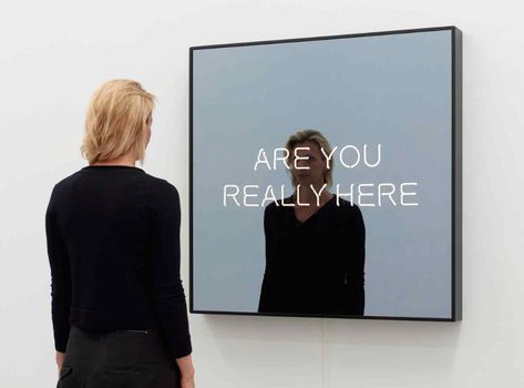 Interactive Mirror, Conceptual Artwork, Mirror Words, Mirror Installation, Jasper Johns, Interactive Installation, Display Design, Mirror Art, Design Museum