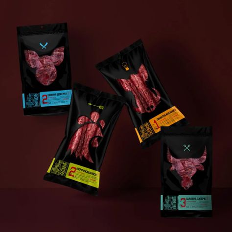 Packaging design for Mr. Lemko snack and jerky – Packaging Of The World Jerky Packaging, Minimalist Packaging Design, Chicken Packaging, Sausages Packaging, Minimalist Packaging, Meat Restaurant, Bull Logo, Instagram Branding, Packaging Designs