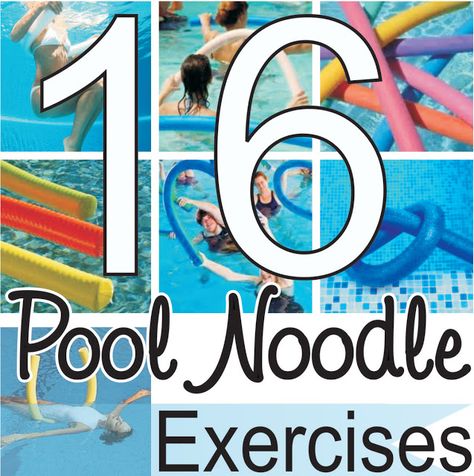 pool noodle exercises very cleaver! Pool Noodle Exercises, Pool Excercises Workouts, Water Aerobics Routine, Water Aerobic Exercises, Water Aerobics Workout, Swimming Pool Exercises, Exercise Pool, Aquatic Therapy, Aquatic Exercises