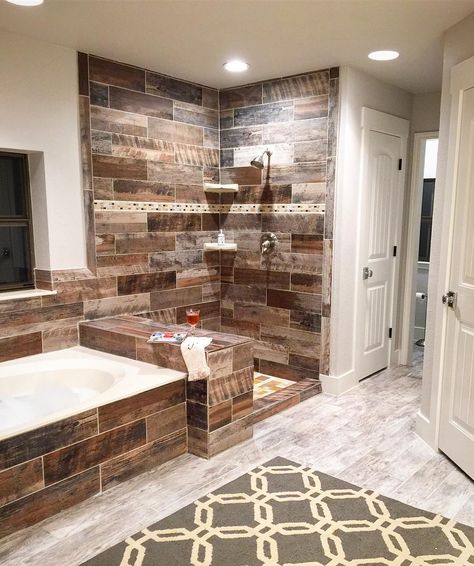 Tour Texas Hill farmhouse Rustic Walk In Shower Ideas, Shower No Door, Walk In Shower No Door, Door For Bathroom, Showers Without Doors, Walk In Shower Ideas, Shower Remodel Diy, Doorless Shower, Small Shower Remodel