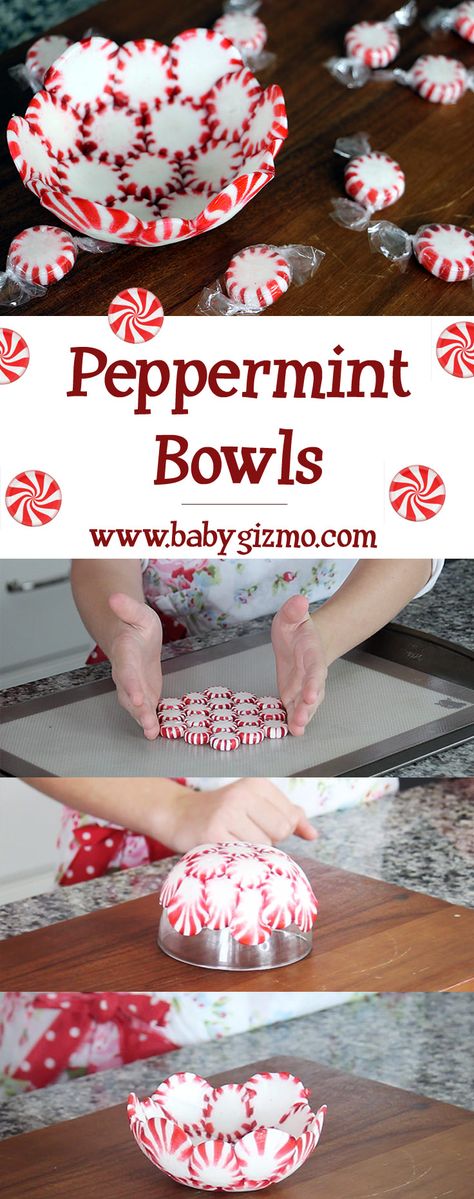 Peppermint Candy Crafts, Food Display Ideas, Diy Food Display, Peppermint Candy Bowl, Candy Cane Crafts, Diy Food Gifts, Candy Crafts, Diy Holiday Gifts, Ideas Food