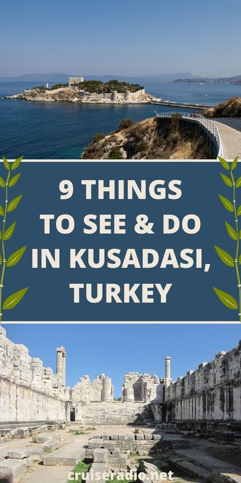 9 things to see and do in Kusadasi, Turkey Kusadasi Turkey Beach, Kusadasi Turkey Things To Do, Kusadasi Turkey Photography, Kudasai Turkey, Turkey Kusadasi, Greek Isles Cruise, Greek Cruise, Clear Ocean Water, Kusadasi Turkey