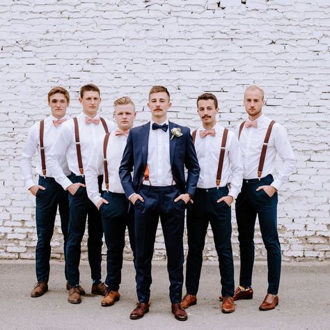 Groom Bowtie And Suspenders, Groomsmen Bow Ties, Groomsmen Suspenders And Bowties, Suspenders With Tie, Groomsmen With Suspenders, Bow Tie Wedding Groomsmen, Bow Tie And Suspenders Wedding, Bowtie Groomsmen, Party Mood Board