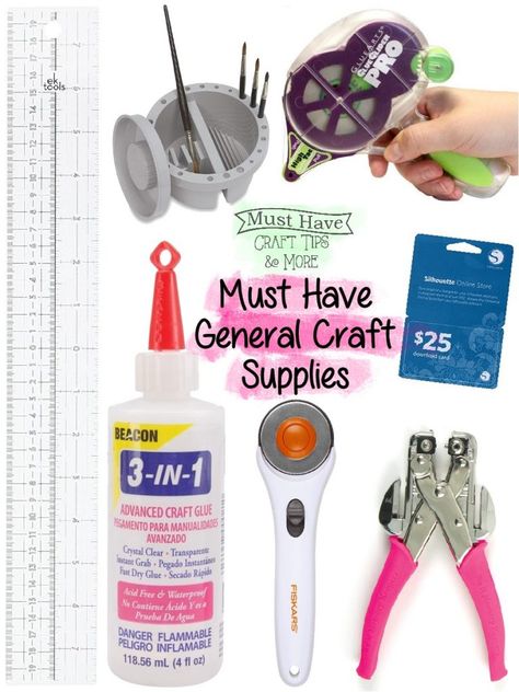 Must have craft supplies to make your general crafting WAY easier! Sewing Supplies Storage, Do It Yourself Crafts, Paper Craft Supplies, General Crafts, Craft Room Organization, Vinyl Crafts, Diy Home Decor Projects, New Theme, Craft Business