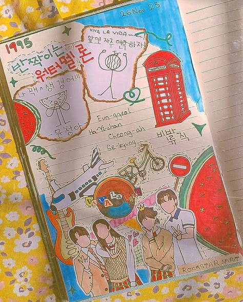 Twinkling Watermelon Drawing, Watermelon Journal, Anime Face Shapes, Drama Therapy, Kdrama Journal, Aesthetic Journals, Watermelon Drawing, Twinkling Watermelon, Collage Outfits