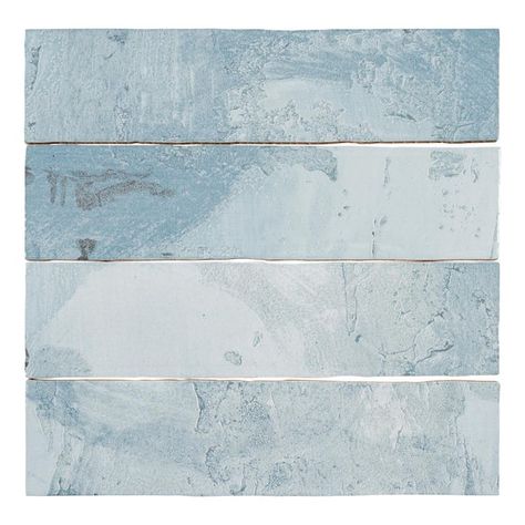 ANDOVA Splash Mermaid Blue/Green 2.94 in. x 11.88 in. Textured Look Subway Ceramic Wall Tile (4.85 sq. ft./Case) ANDSPL559 - The Home Depot Coastal Backsplash, Light Blue Tile, Splash Mermaid, Blue Shower Tile, Light Blue Kitchens, Blue Bathroom Tile, Blue Backsplash, Ceramic Subway Tile, Coastal Bathrooms