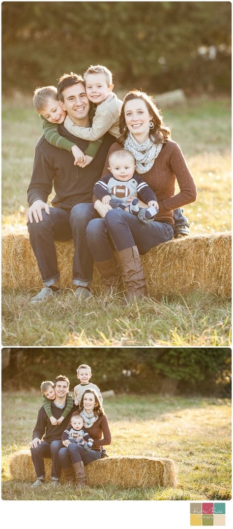 Kari Rae Photography | The -A- Family of Five | Kari Rae Photography, Gresham Family Fall Family Portraits, Family Picture Poses, Photography Poses Family, Family Photo Pose, Fall Family Pictures, Family Inspiration, Family Of Five, Family Of 5, Hay Bales