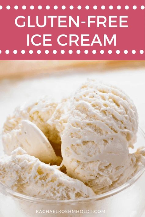 Are you an ice cream lover? Find out if ice cream is gluten-free, which brands are safe for a gluten-free diet, and how to order ice cream out. Gluten Free Homemade Ice Cream, Gluten Free Ice Cream Recipes, Gluten Free Diet Recipes, Dairy Free Recipes Dessert, Ice Cream Lover, Gluten Free Ice Cream, Pampered Chef Recipes, Dairy Free Ice Cream, Ice Cream Brands