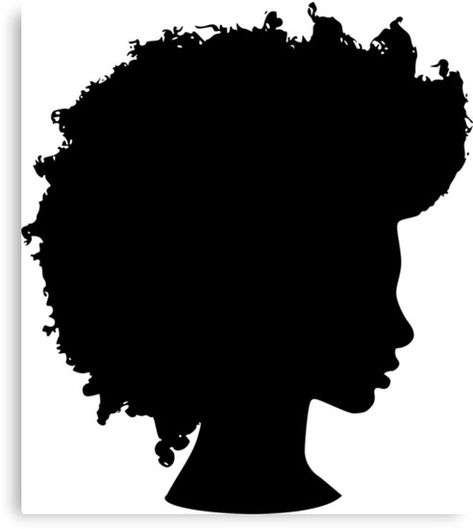 Cute Tattoos With Meaning, Black Woman Silhouette, Beauty Drawings, Hair Illustration, Silhouette Canvas, Silhouette Drawing, Hair Logo, American Illustration, Beautiful Sketches