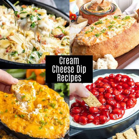 Sweet Cream Cheese Dip, Cheese Dip Recipes Easy, Sausage Cream Cheese Dip, Appetizers Cold, Horderves Appetizers, Hors Devours, Cream Cheese Recipes Dip, Cheese Spreads, Cream Cheese Dip