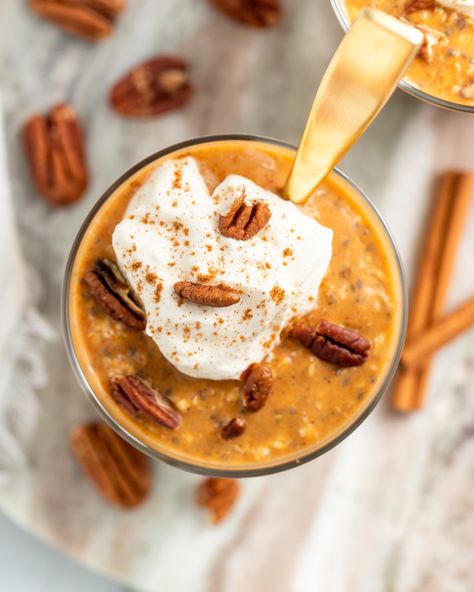 Pumpkin Pie Protein Overnight Oats - Peanut Butter and Fitness