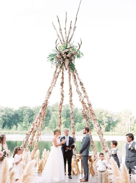 Teepee Wedding, Boho Teepee, Wedding Ceremony Photography, Wedding Alter, Wedding Arbors, Wedding Altar, Ceremony Photography, Midwest Wedding, Yosemite Wedding