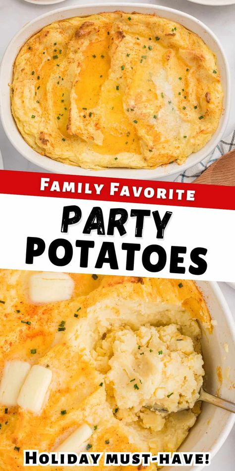 Party Potatoes Fancy Mashed Potatoes Holidays, Mashed Potatoes With Ranch Dressing, Thanksgiving Sides Potatoes, Pioneer Woman Mashed Potatoes Make Ahead, Potatoes For Christmas Dinner, Cheesy Party Potatoes, Game Day Potatoes, Easy Potatoes For A Crowd, Potluck Potato Recipes