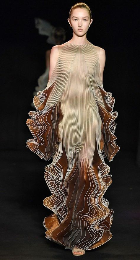 Sleek Chic, Nature Pattern, Iris Van Herpen, Couture Week, Fashion Week Runway, Fashion 2024, Looks Chic, 가을 패션, Fall 2018