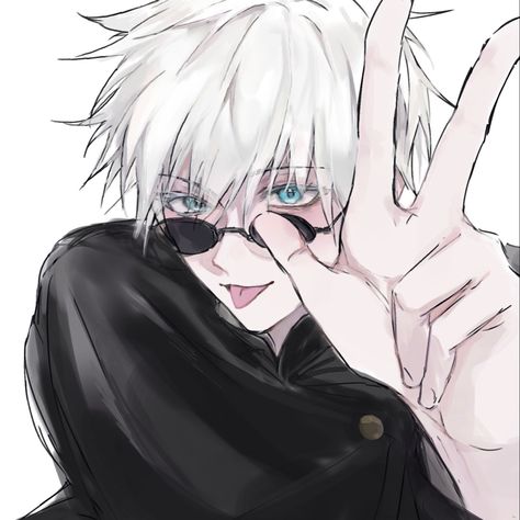 Gojo satoru jujutsu kaisen fanart icon cr/see_through_us Gojo Halloween Fanart, Cute Gojo Fanart, Gojo Manga Fanart, Gojo Pfp Fanart, Gojo Cute Icon, Gojo Satoru Fanart Icon, Cute Gojo Pfp, Gojo Thirst, Gojo Fanart Icon