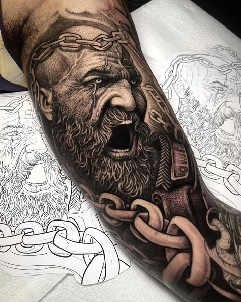 Greece Mythology Tattoo, Colour Tattoo For Women, Gladiator Tattoo, Zeus Tattoo, Egyptian Tattoo Sleeve, Arm Sleeve Tattoo, Son Tattoo, Men Tattoos Arm Sleeve, Cover Up Ideas