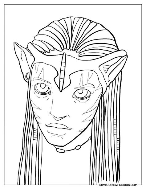 Avatar Coloring Pages - Easy Drawing Tutorial For Kids Avatar Drawing Easy, Avatar Coloring Pages, Draw For Kids, Easy Drawing Tutorial, Drawing Tutorials For Kids, Drawing Tutorial Easy, Easy Drawing, Drawing For Kids, Drawing Tutorial