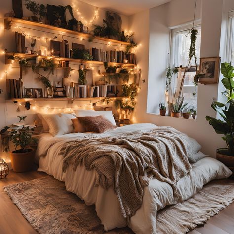 17 Boho Bedroom Inspiration Ideas for Modern Boho Interior Design Projects - Utopian Fairytale Cozy Boho Bedroom Inspiration, Boho Interior Design Bedroom, Witchy Boho Bedroom, Boho Apartment Bedroom, Boho Room Design, Modern Boho Interior, Modern Boho Interior Design, Boho Chic Bedroom Decor, Diy Interior Design Projects