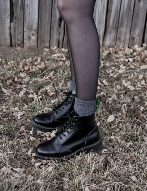 Charcoal & Sage Solovair Boots Outfit, Solovair Boots, Happy March, Classy Aesthetic, Lovely Legs, England Fashion, Academia Aesthetic, March 1st, Stylish Outfit