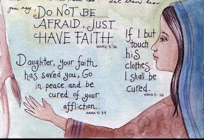 Mark 5:25-34.  She had GREAT FAITH! Biblical Drawings, Christian Animation, 4 Gospels, Illustrated Scripture, Mark 5 34, Mark 5, Good Day To You, Psalm 25, Beautiful Scripture