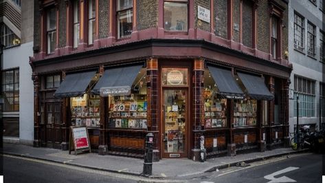 Record Shop Exterior, London Record Store, Music Store Exterior, Record Store Exterior, Sounds Of The Universe, Bloxburg Town, Vinyl Board, Vinyl Record Shop, Vinyl Record Store