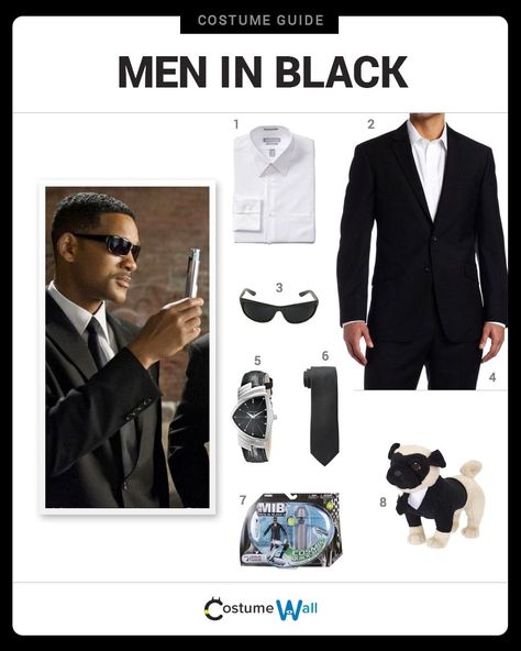 Men In Black Costume, All Black Halloween Costume, Halloweenský Makeup, Black Halloween Costumes, Dark Sunglasses, Black Attire, Black Costume, Men In Black, Black Tie Dress