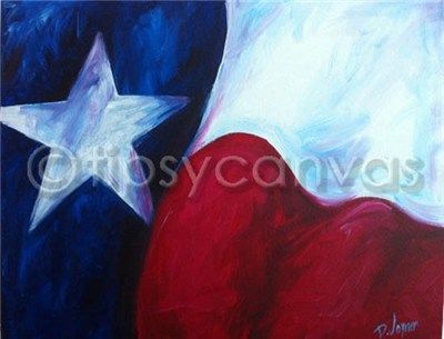 waving texas flag Flag Drawing, Patriotic Art, Wine And Canvas, Flag Painting, Texas Art, Texas Flag, Paint Nite, Painting Party, Canvas Painting Tutorials