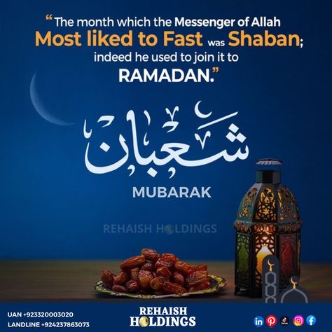 Shaban Mubarak “May this month be a source of spiritual growth for all of us and prepare us for Ramazan” Stay Blessed ! Stay Safe ! Rehaish Holdings Bahria Town Lahore #rehaishholdings #bahriatownlahore #BahriaOrchardLahore #alkabirtownlahore — ￼feeling blessed at Rehaish Holdings. Shaban Mubarak, Bahria Town Lahore, Feeling Blessed, Stay Blessed, Bahria Town, Ramadan Kareem, Real Estate Services, All Of Us, Spiritual Growth