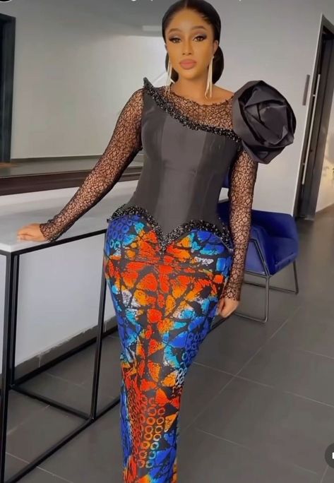 African Skirt And Top, Jean Gown, Long Gown Ankara, Native Skirt, Best African Dress Designs, Ankara Corset, Ankara Top Styles, Lace Skirt And Blouse, Gown Ankara