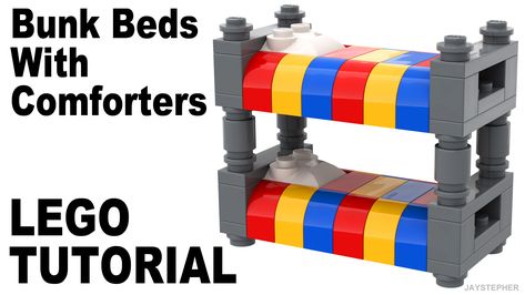 Lego Bunk Bed, Lego Furniture, Nostalgia Childhood, Twin Beds, Bunk Bed, Xmas Crafts, Doll Houses, Bunk Beds, Big Kids