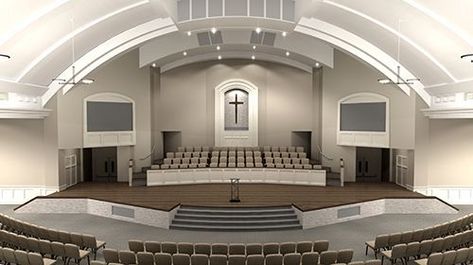 Church Sanctuary Decor Interiors, Church Stage Decor, Church Building Plans, Sanctuary Decor, Church Design Architecture, Stage Lighting Design, Church Building Design, Church Interior Design, Building House Plans Designs