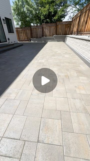 Flor Landscaping on Instagram: "This is the process to how we pave a backyard renovation!" Cementing Backyard Ideas, Fully Paved Backyard, Backyard New Build, Pavered Backyard Ideas, Backyard Pavers On A Budget, How To Put Pavers In Backyard, Paved Backyard Ideas Landscapes, Small Patio Garden Design, How To Make A Patio With Pavers