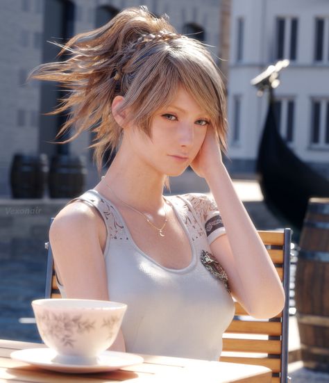 Lunafreya's lapdog Lunafreya Icon, Final Fantasy Lunafreya, Luna Freya, Lunafreya Nox Fleuret, Game Pfp, Heaven's Gate, Final Fantasy Collection, Final Fantasy Artwork, Tifa Lockhart